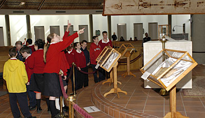 Students Viewing The Exhibit | Good Shepherd Church